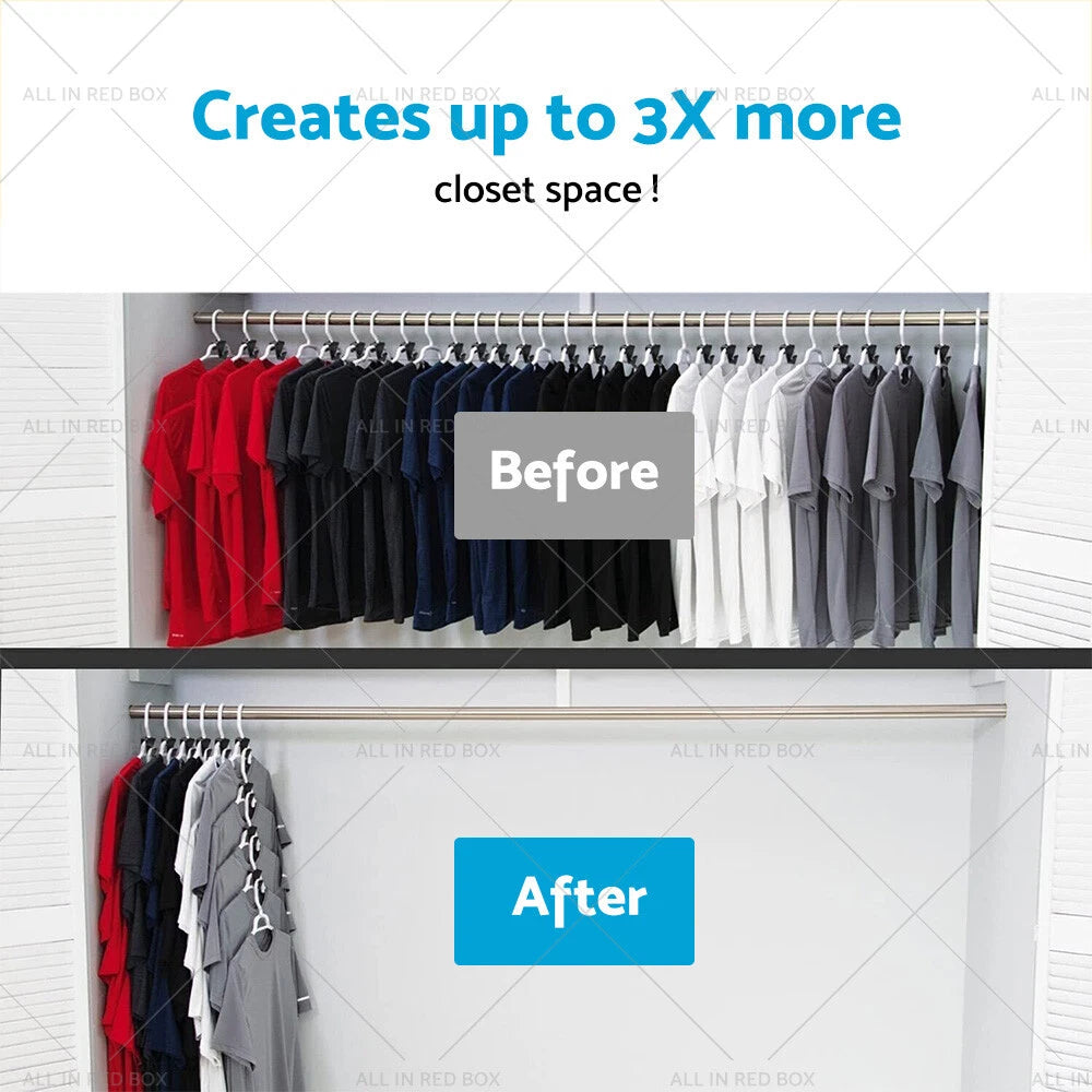 30PCS Clothes Hanger Connector Hooks for Closet Organizer