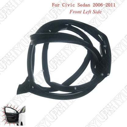 Front Left Door Weatherstrip Seal for Honda Civic Sedan (2006–2011)