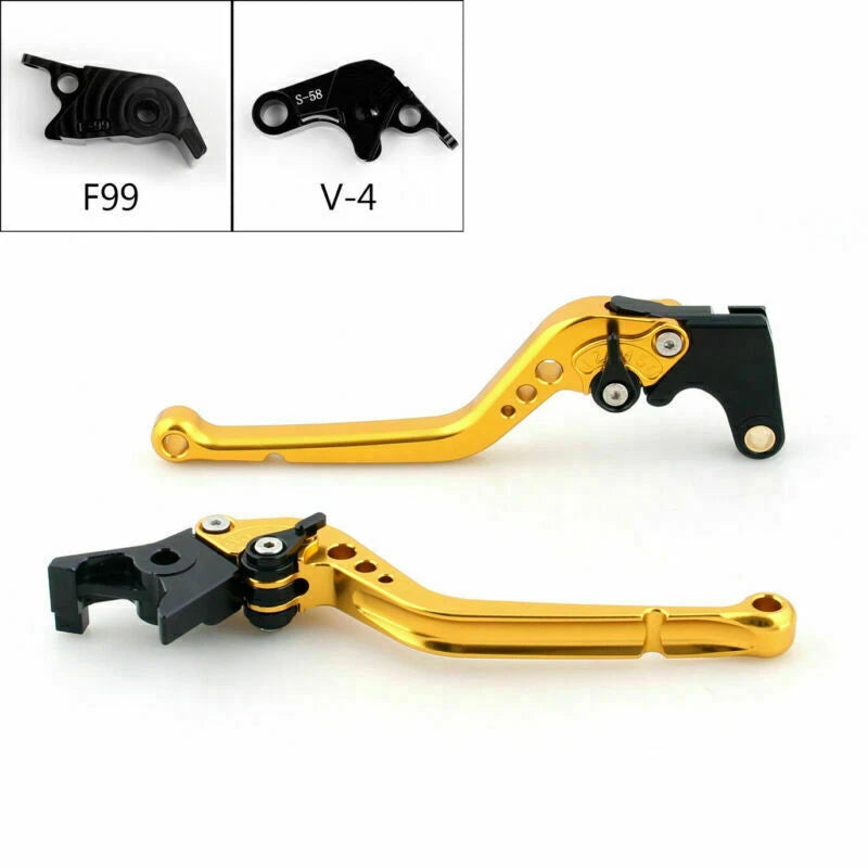 Long Brake Clutch Levers for Aprilia RSV4 Factory/RSV4-R/RR/Tuono V4 (2010–2023)