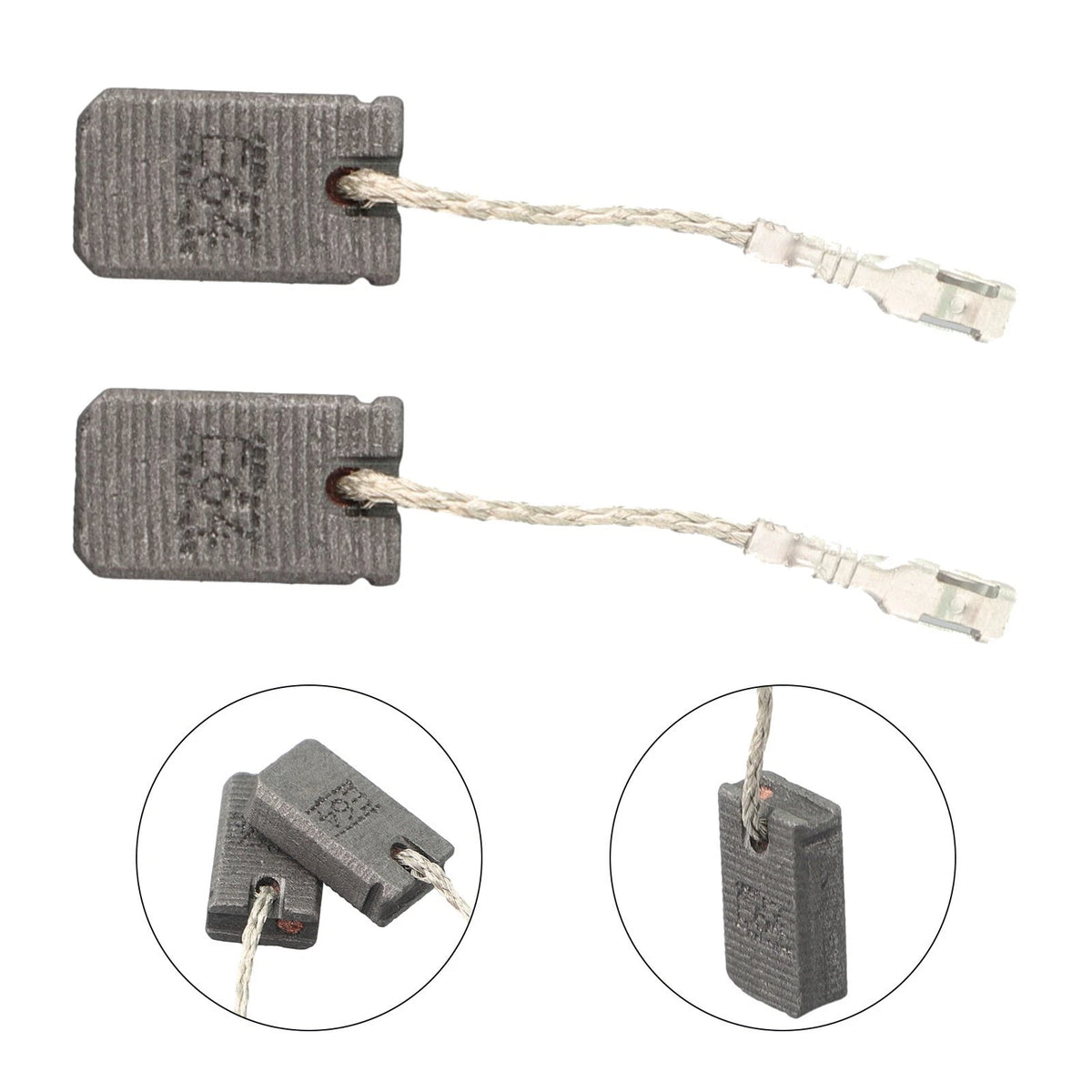 Set of 6 E64 Carbon Brushes for Intermittently Running Motors (6x10x17mm)