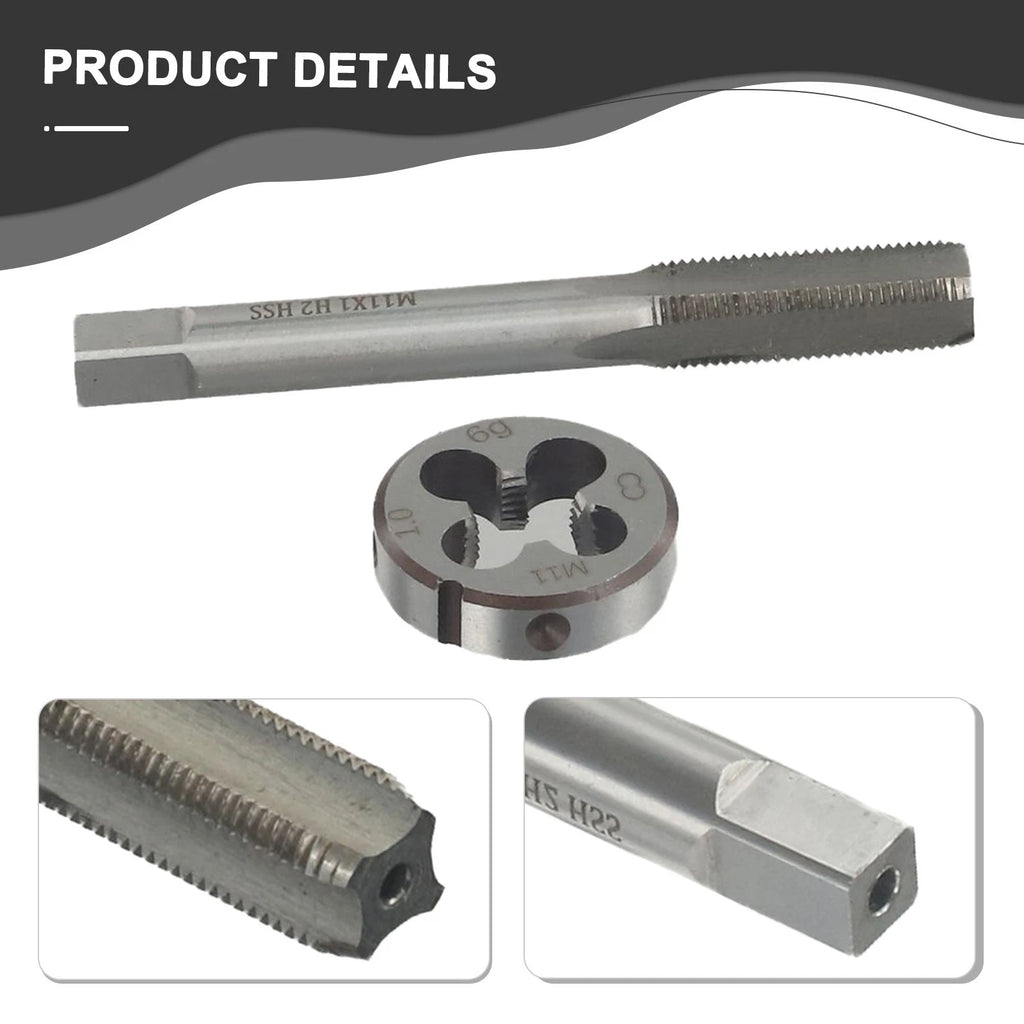 Tap and Die Set for M11 x 1mm Metric Thread (HSS)