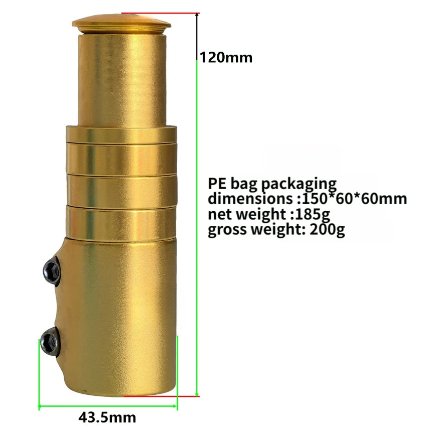 28.6mm MTB Stem Riser for Custom Height Adjustment (0-65mm)