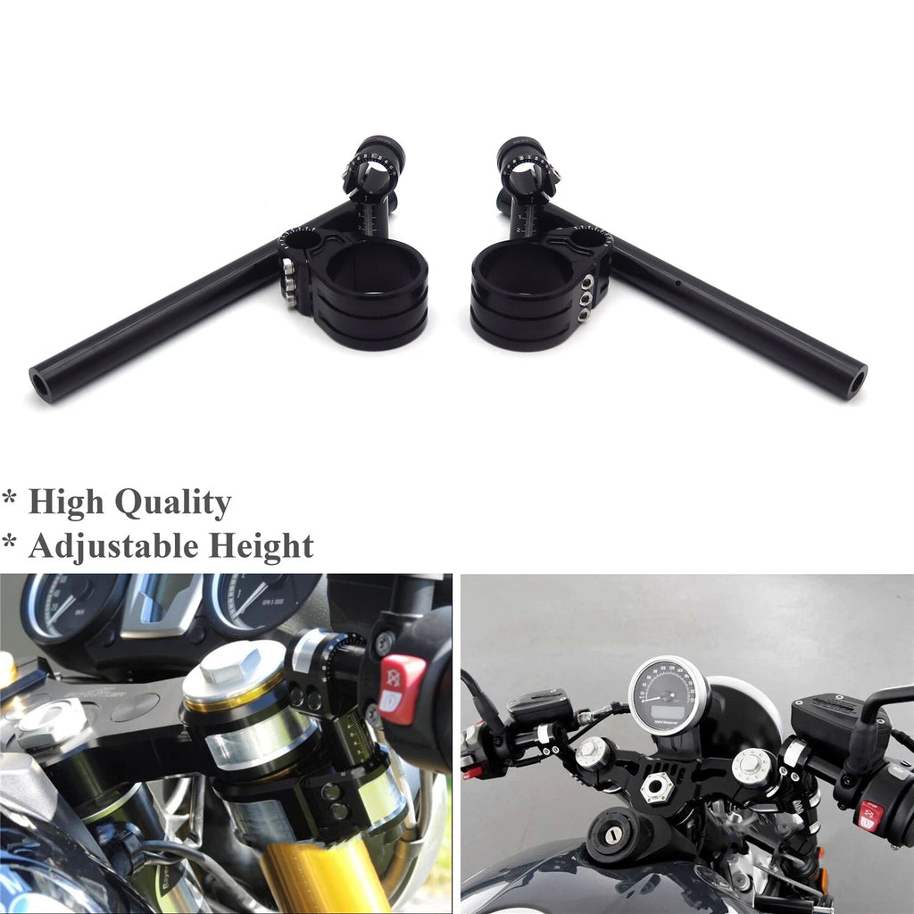 CNC Riser Clip & Adjustable Height Handlebar for BMW R Nine T (2014–2019)