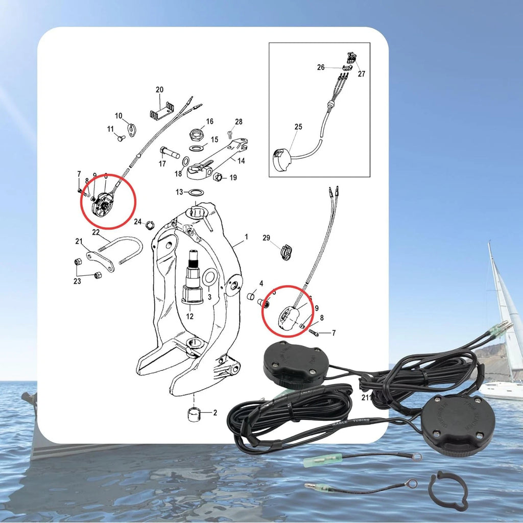 Tilt/Trim Sender Limit Kit for Mercruiser Stern Drive MC-I (Year Range)