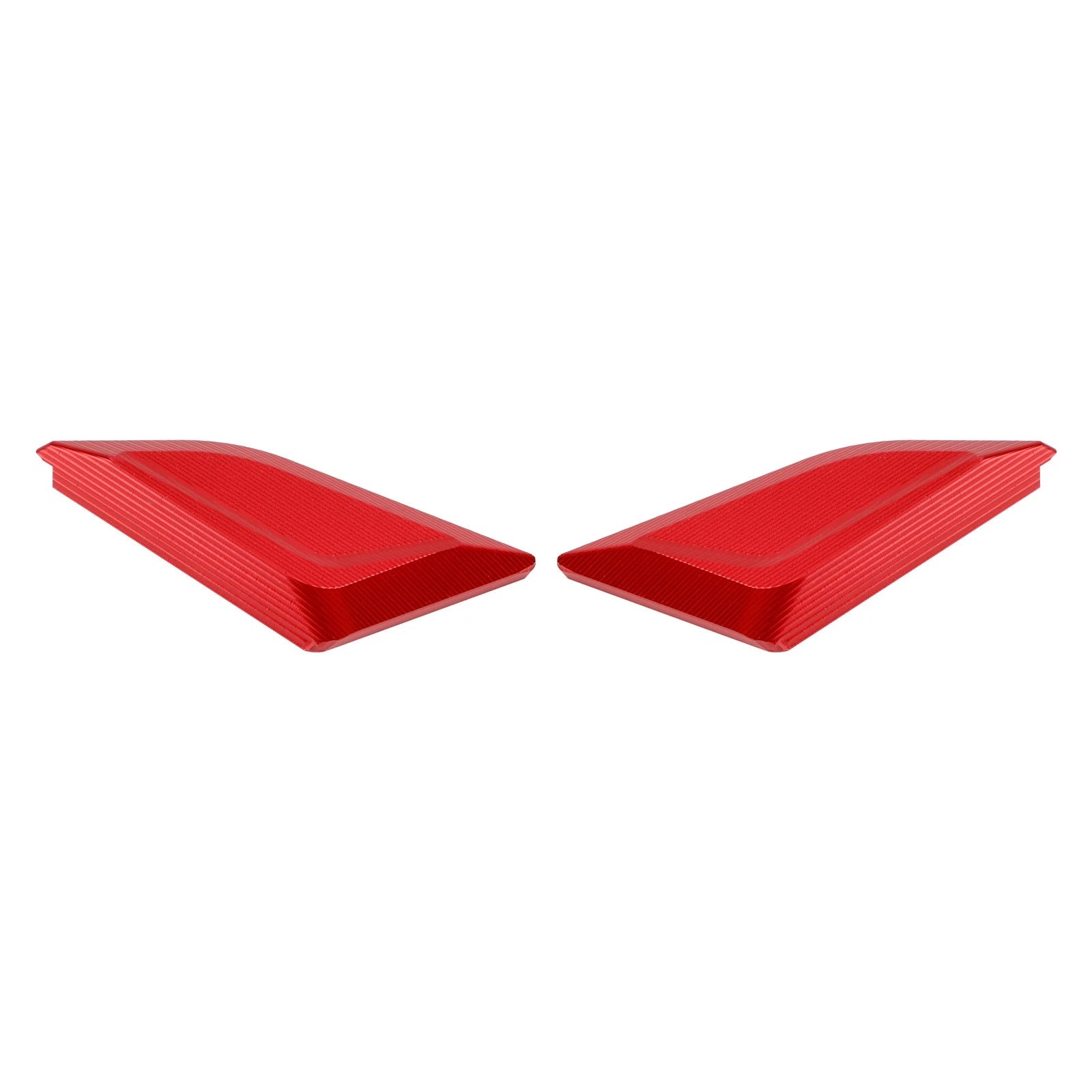 CNC Mirror Block Off Plates Red for Ducati Panigale V4 (2018–2023)