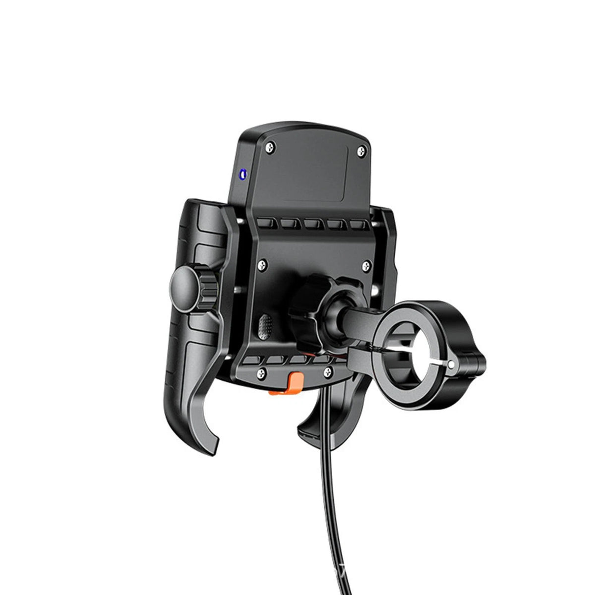 360° Rotation Wireless USB-C Fast Charger Holder Bracket for Motorcycle (4-7")