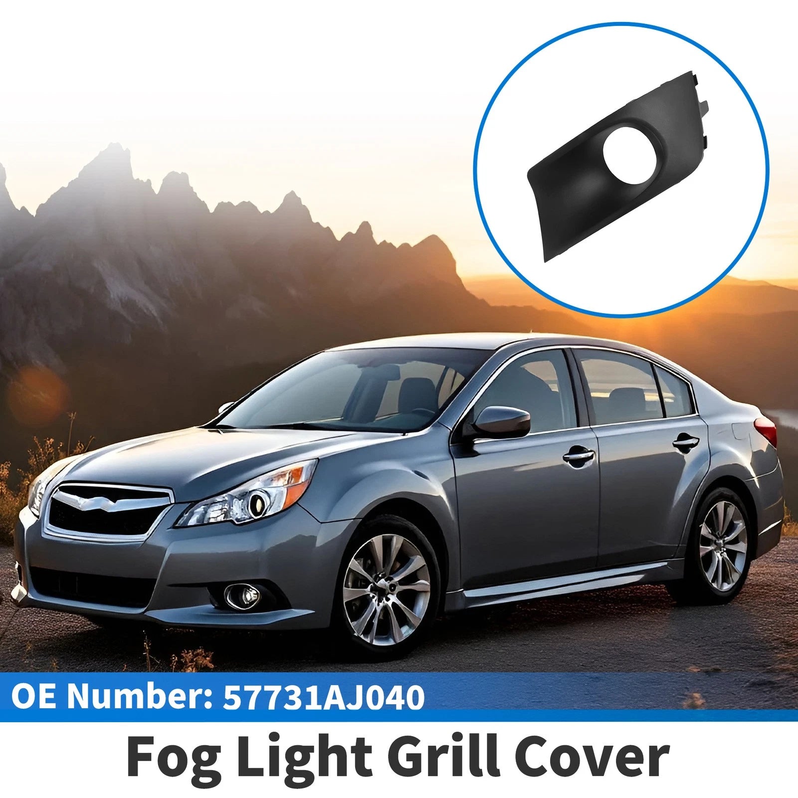 1 Pcs Front Right Fog Light Grill Replacement for Subaru Legacy (2010–2014)