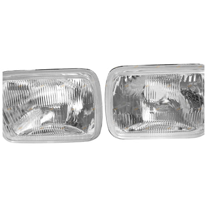 2X Universal Headlights Pair for Nissan Navara/Holden Rodeo (1981–1997)