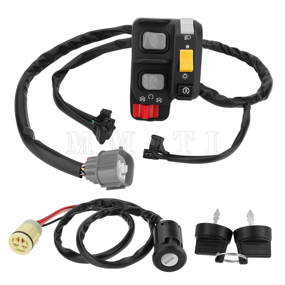 Start Stop Switch & Key Switch for Honda Rancher 420 TRX420 (2007–2013)