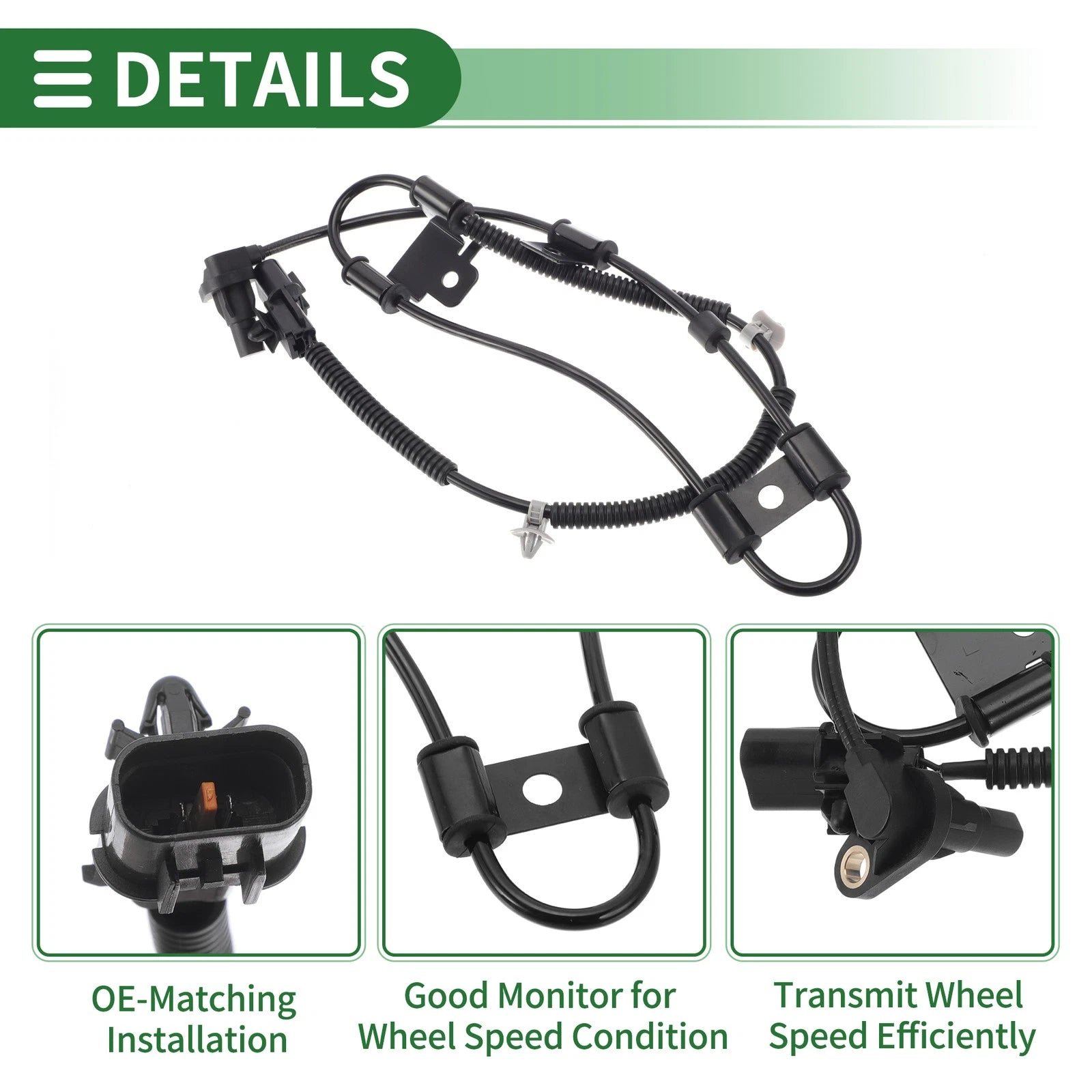 ABS Wheel Speed Sensor No. 956701E000 for Hyundai Accent (2010–2011) Left Front
