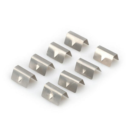8 PCS Weather Deflector Channel Metal Fixing Clips for Heko G3 SNED