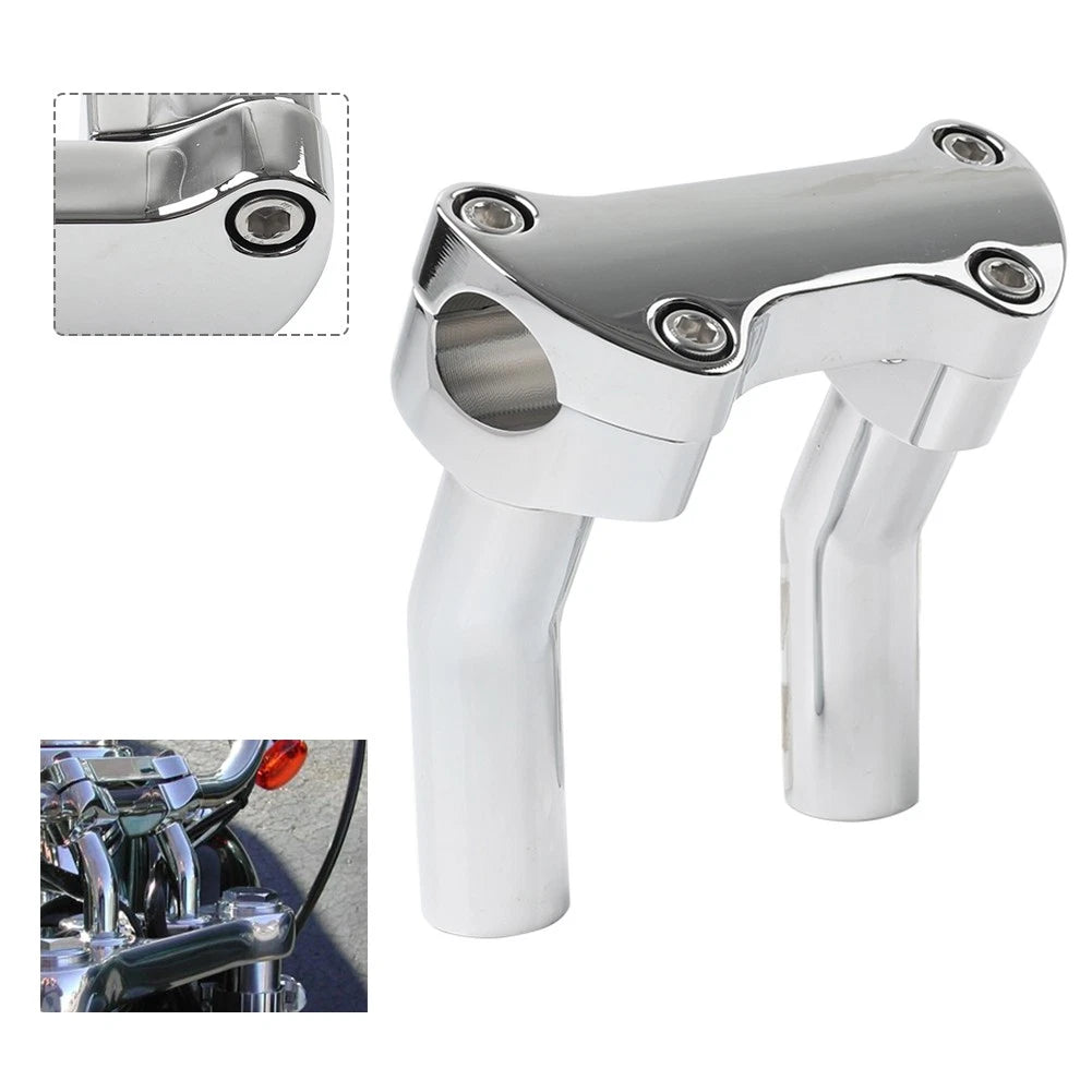 4-1/2" Pullback Handlebar Riser 1" Top Clamp for Harley Dyna Softail (1991–2023)