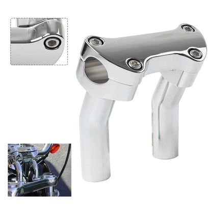 4-1/2" Pullback Handlebar Riser 1" Top Clamp for Harley Dyna Softail (1991–2023)