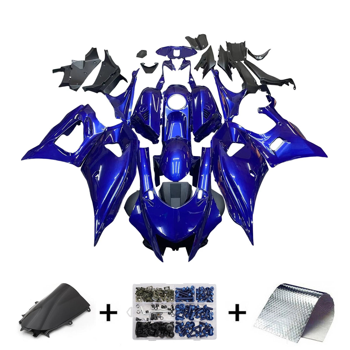 Injection Fairing Kit for Yamaha YZF-R7 (2021–2025) - Blue, ABS Plastic