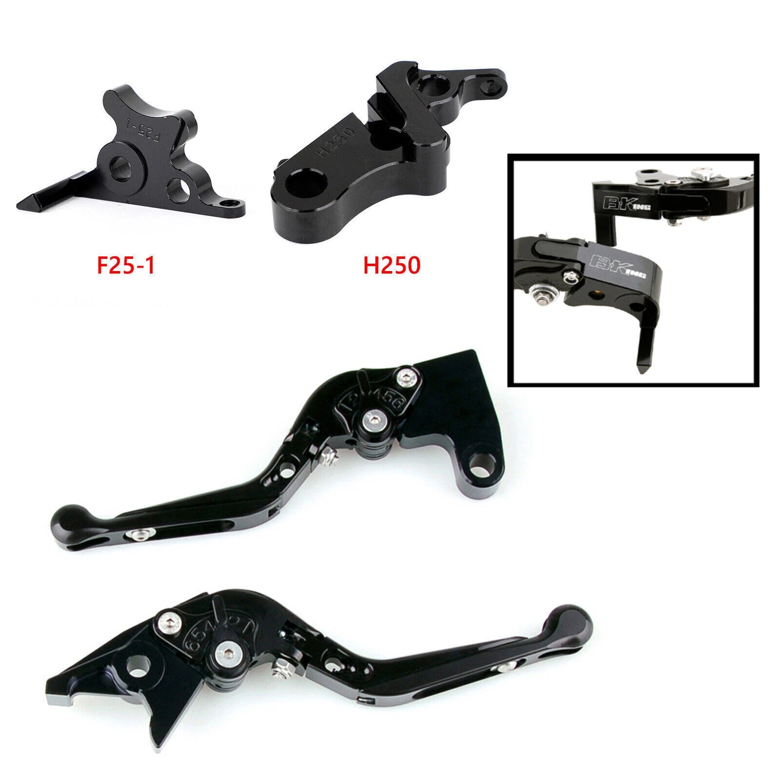 Adjustable Clutch Brake Lever for Honda CBR500R/CB500F (2019–2021) CBR300R (2019–2025) BK T9