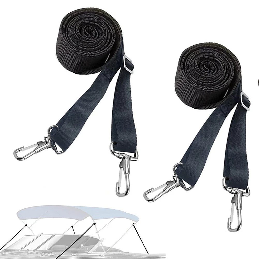 Awning Straps for Boat (Adjustable Length, Nylon Webbing)