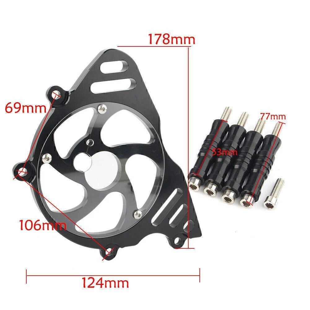 CNC Front Sprocket Chain Guard Cover Engine Cap for Kawasaki Z1000 (2010–2017)