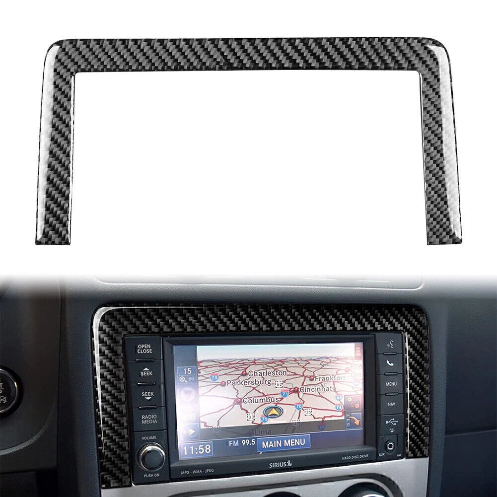 Carbon Fiber Navigation System Frame Cover Trim for Dodge Challenger (2008–2014)