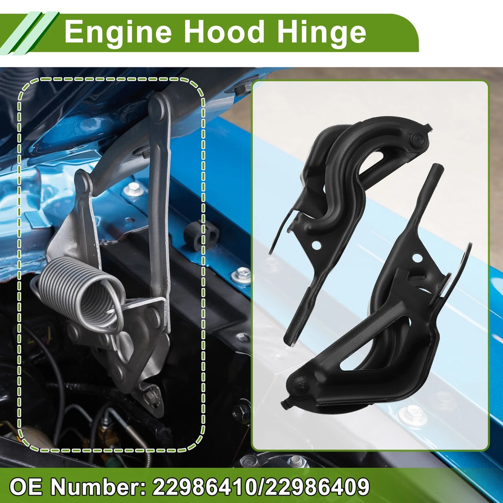 Hood Hinges Front Pair for Chevrolet Malibu (2013–2015) Bonnet Bracket