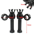 1" Black Handlebar Mount Clamps Risers for Harley Dyna Softail Breakout (2013–2023)