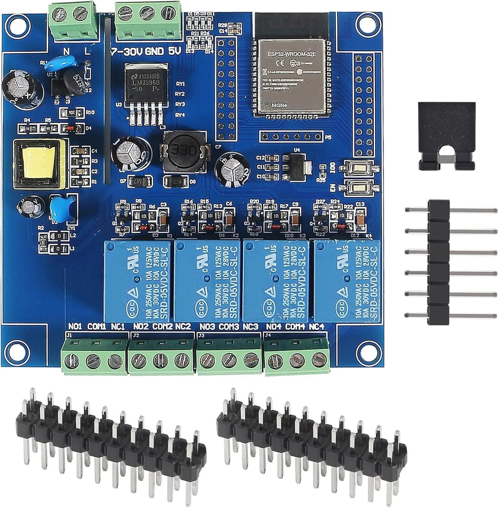 4 Channel Relay Module for ESP32 WROOM-32E (Compatible)