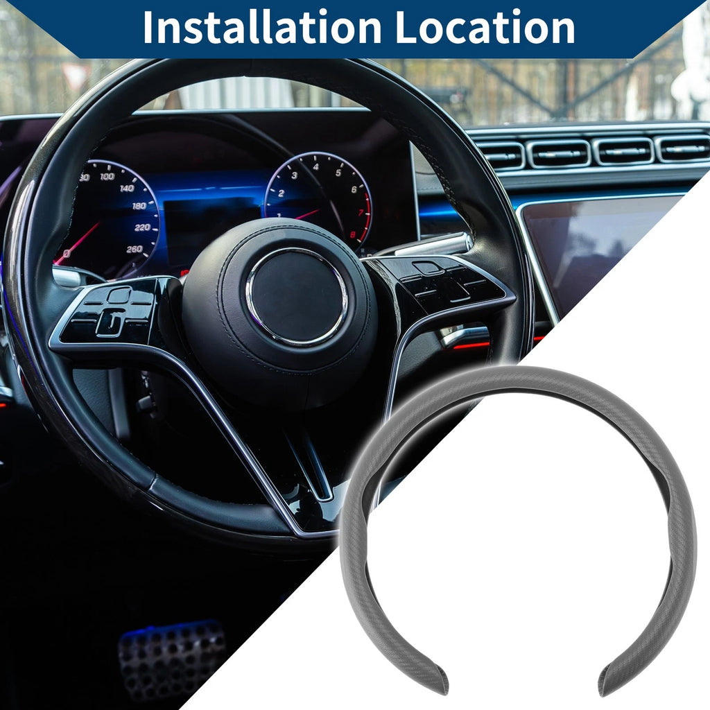 Rubber Steering Wheel Cover for Universal Fit (14.96")