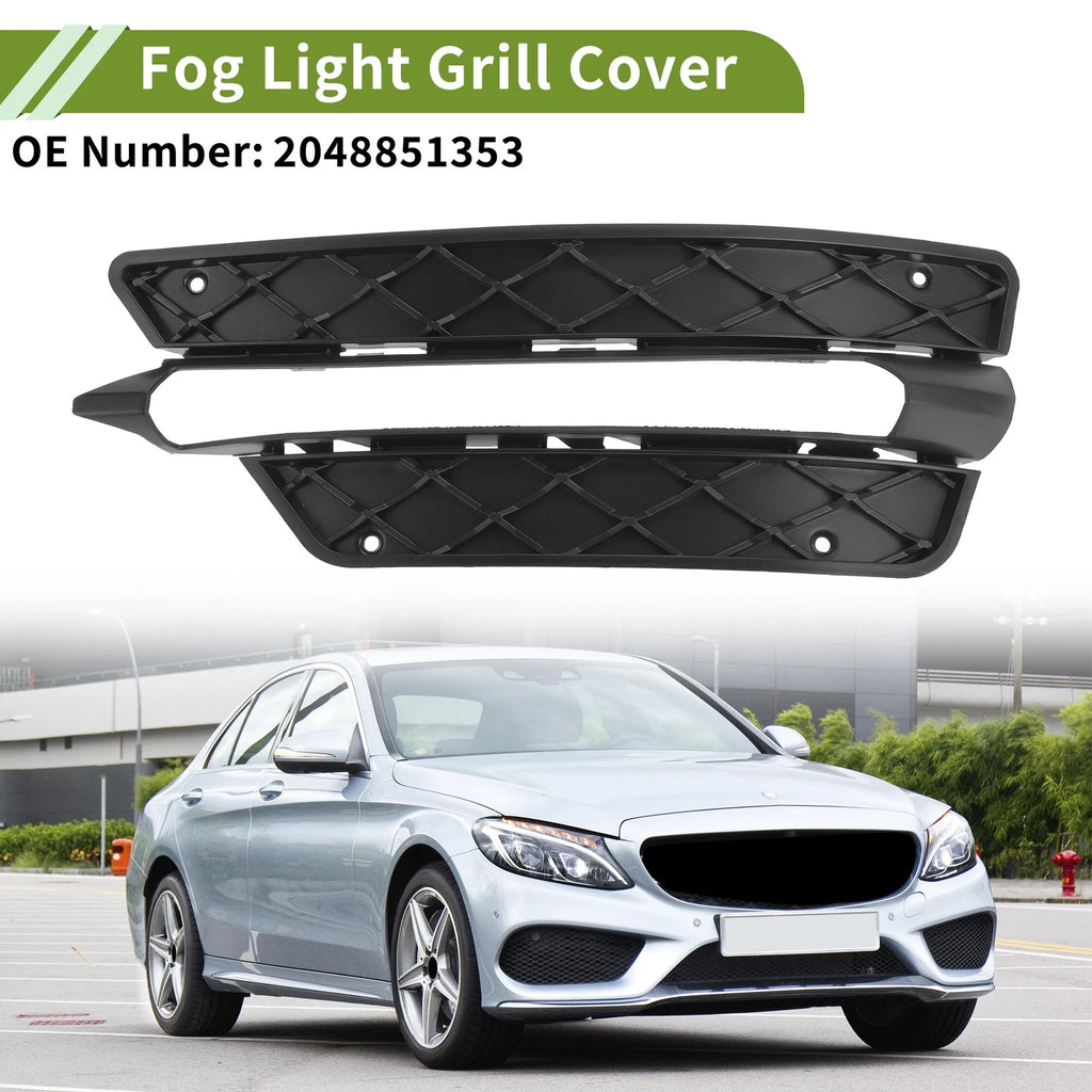Front Left Fog Light Grill Replacement for Mercedes-Benz C350 (2008–2014)