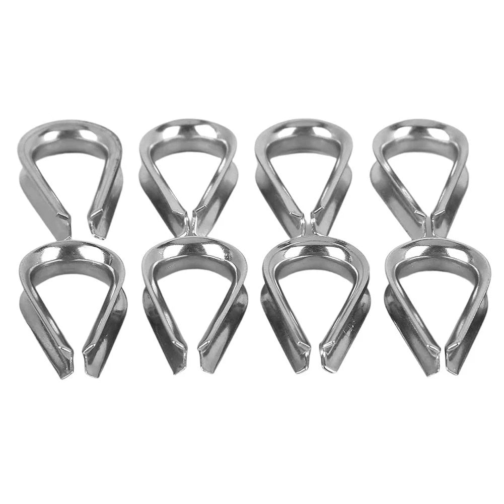 8pcs Heart Shaped Sleeve Rings for Ship Hoisting Wire Rope Cable Joints