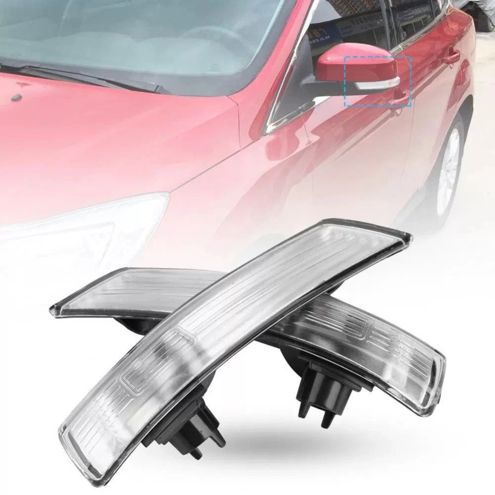 Mirror Turn Signal Light Lens Cover Left+Right for Ford Focus Escape (2000–2019)