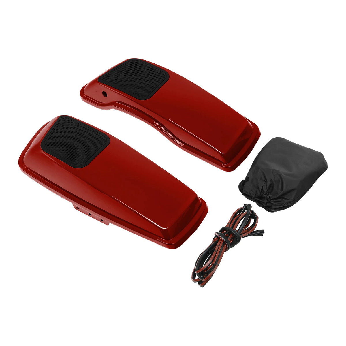 6x9" Saddlebag Speaker Lids for Harley Touring Road King (2014–2024) Wicked Red