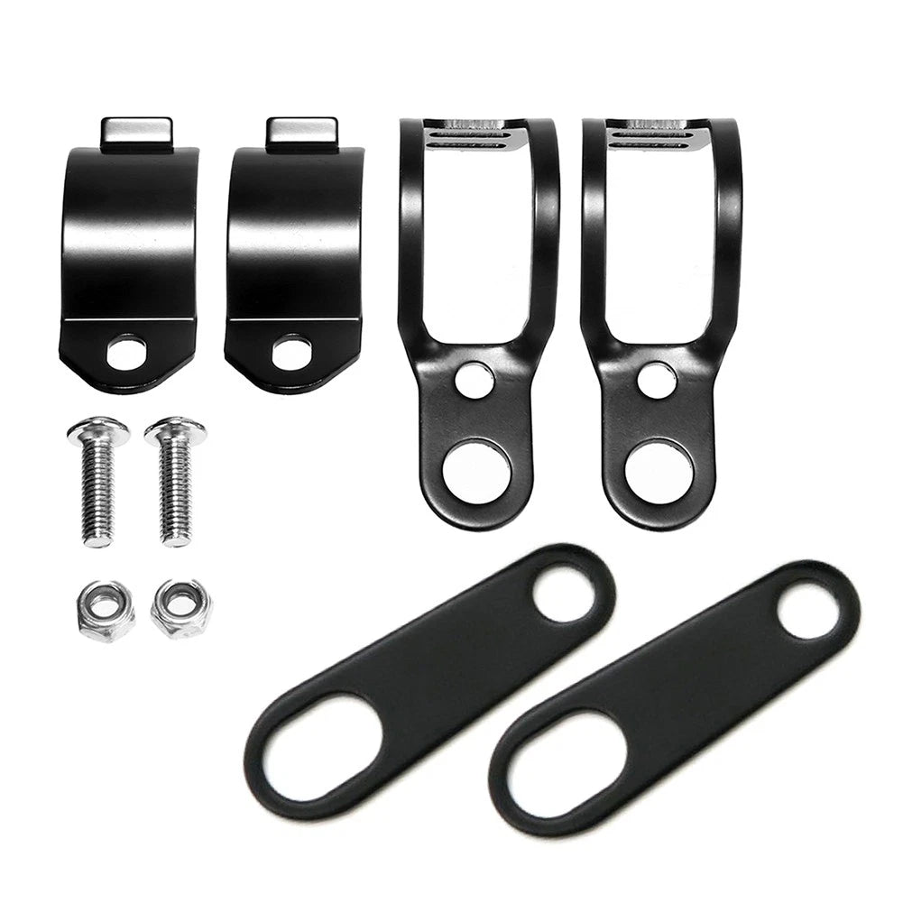 Motorcycle Turn Signal Relocater Holder Fork Clamps Shock Bracket For Cafe Racer