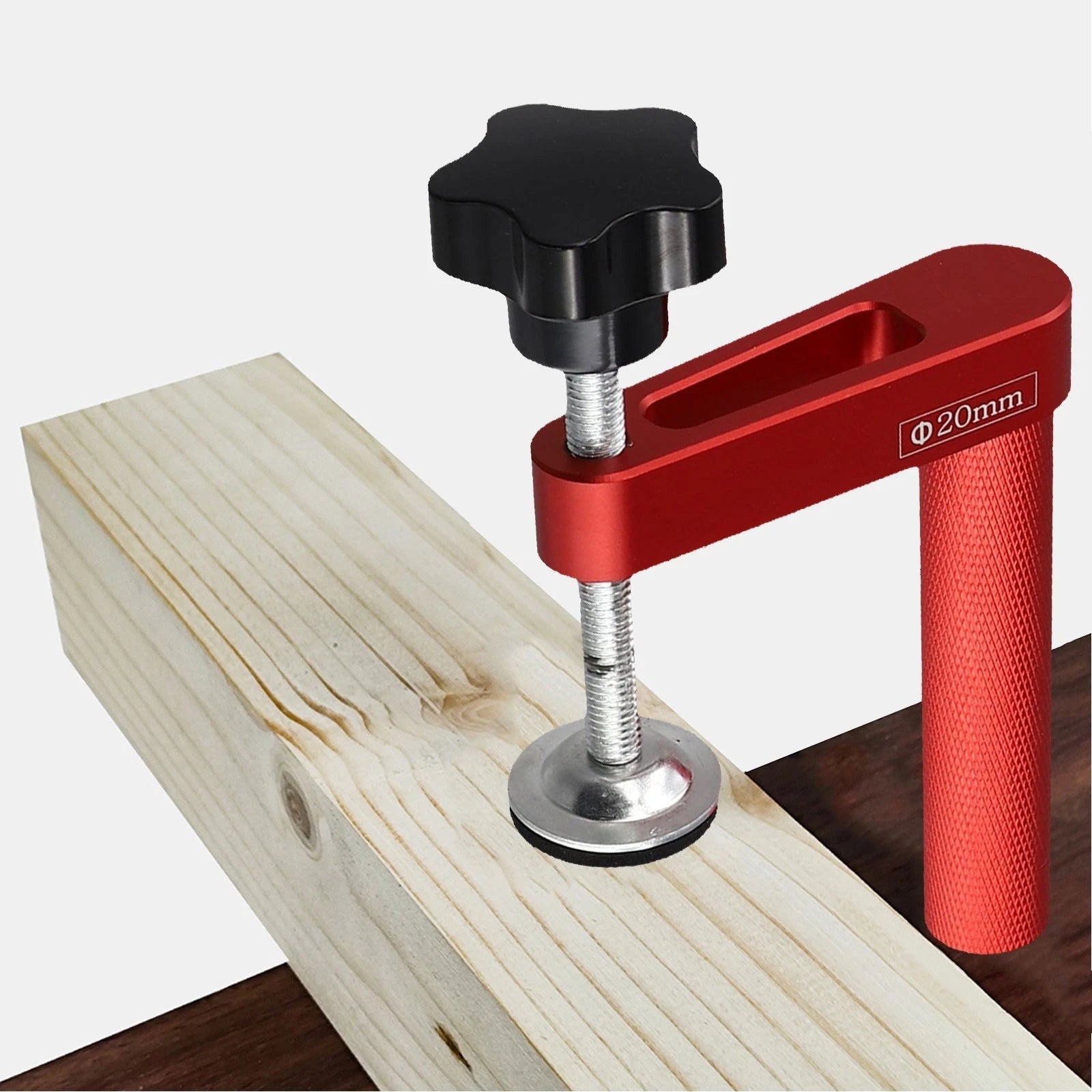 Quick and Efficient Benchtop Carpenter Hold Down Clamp (Aluminum)