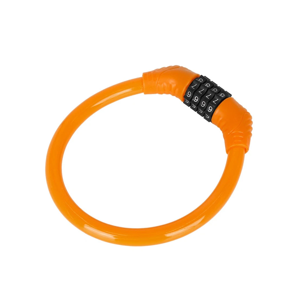Bike Cable Lock 43cm Security 4 Digit Resettable for Universal Use (Any)