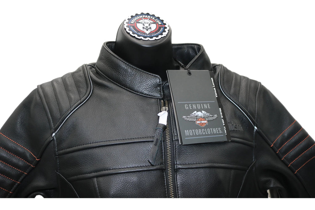 Leather Jacket for Harley-Davidson Heather Ave Triple Vent (Large)