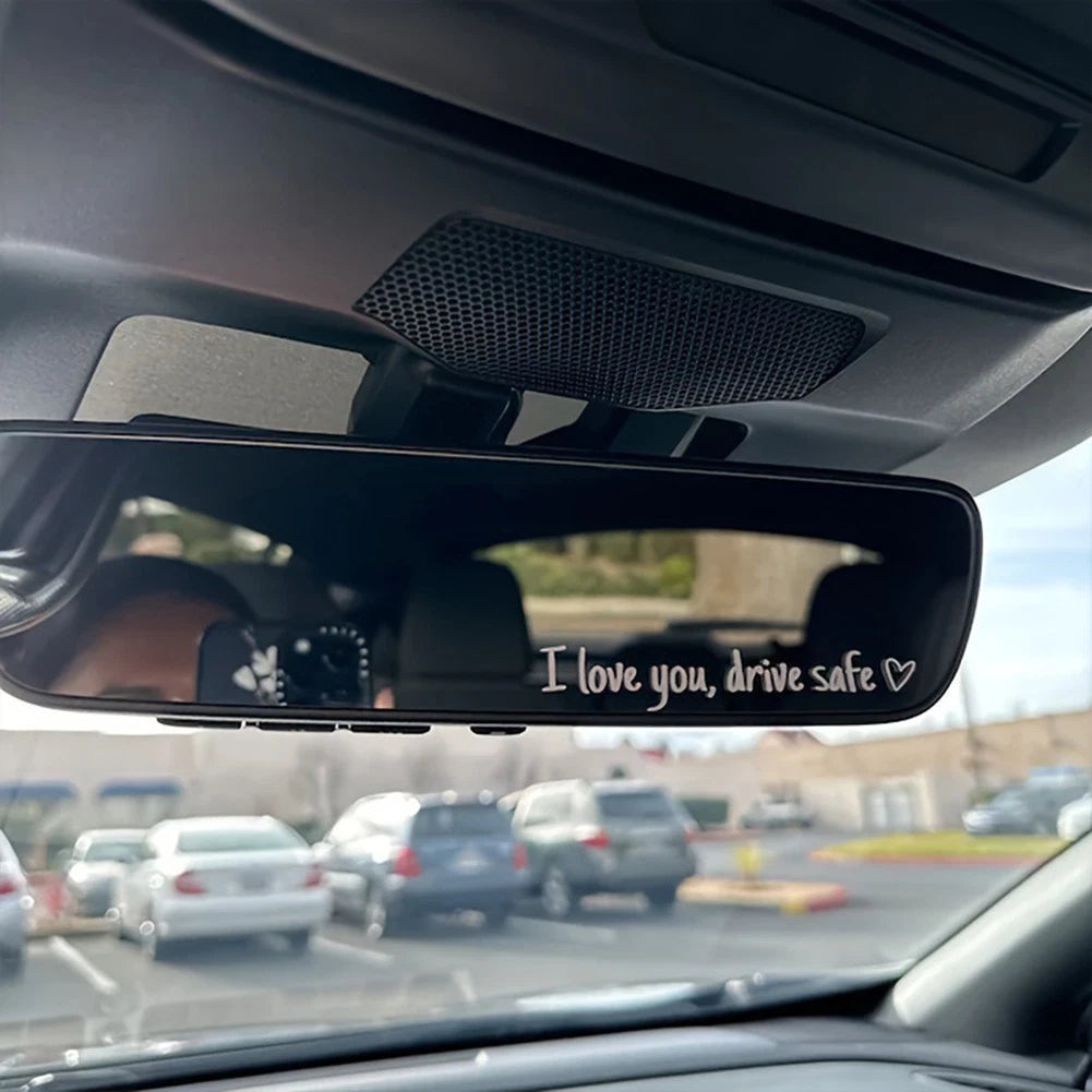 Heartfelt Safety Sticker for Car Mirrors (Universal Fit)