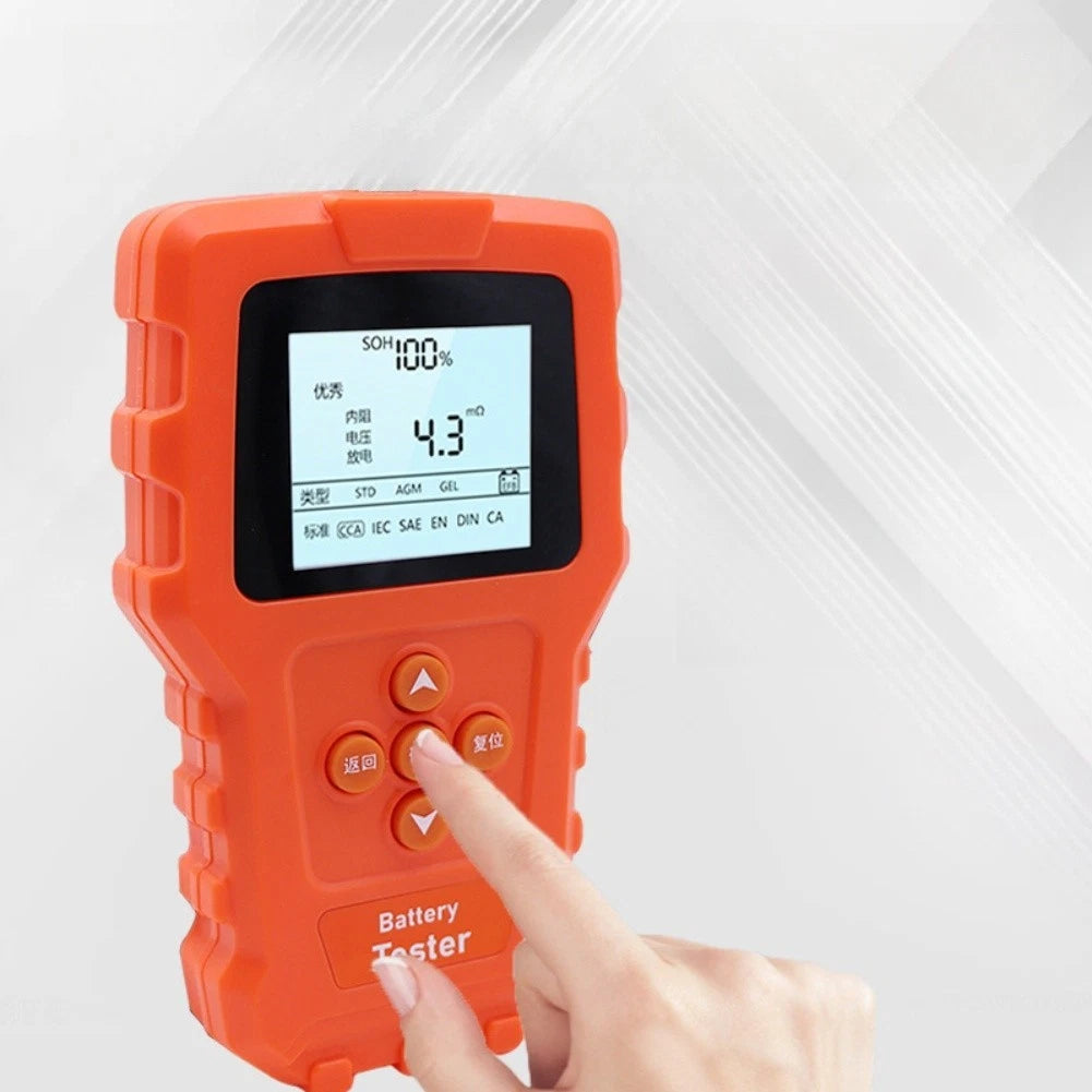 12V 24V Vehicle Battery Tester with Voltage Capacity Detection
