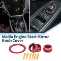 Engine Start Mirror Switch Knob Cover 4 Pcs for Subaru WRX (2022–2023)