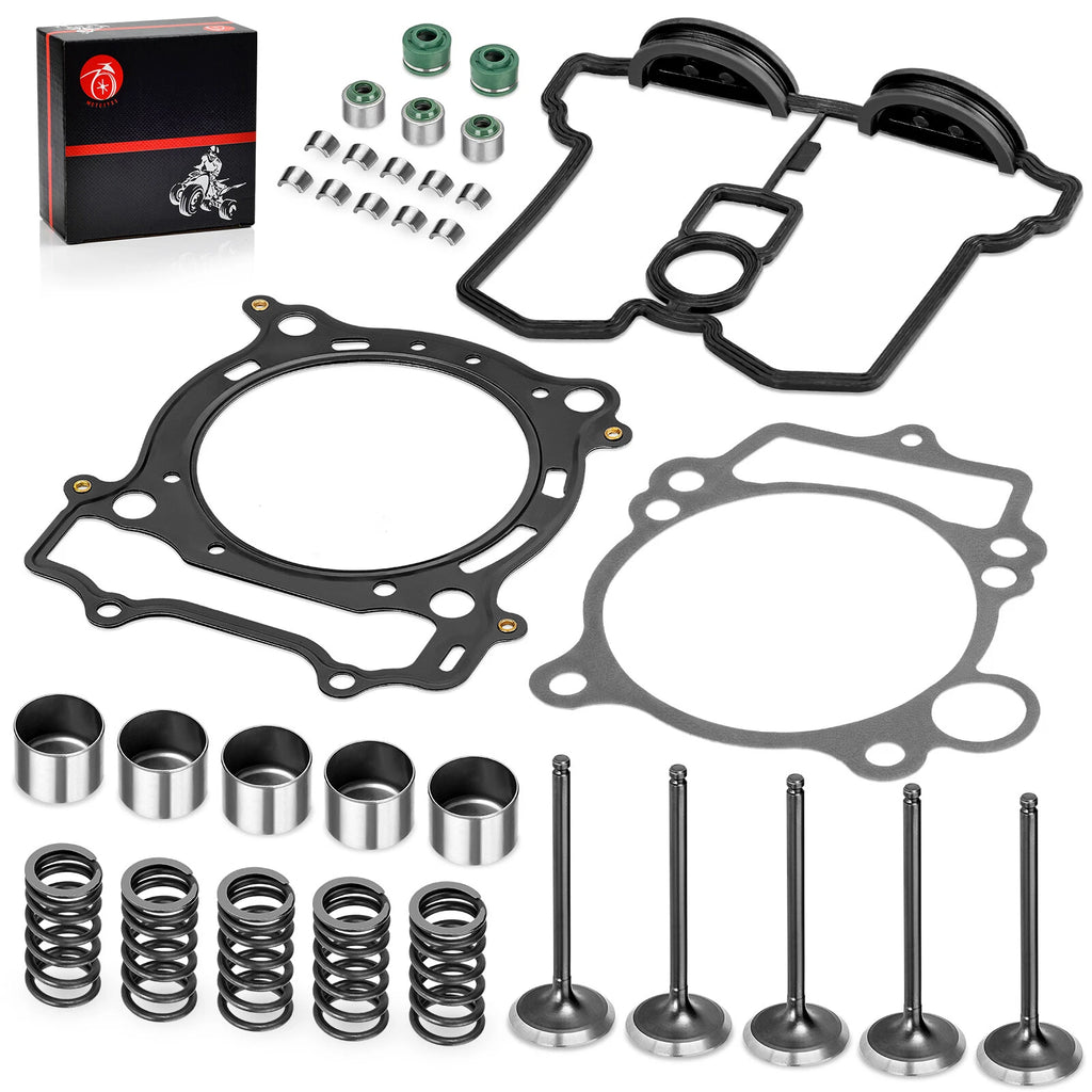 Intake Exhaust Valve & Gasket Seal Kit for Yamaha YFZ450 (2004–2009), YFZ450X (2008)