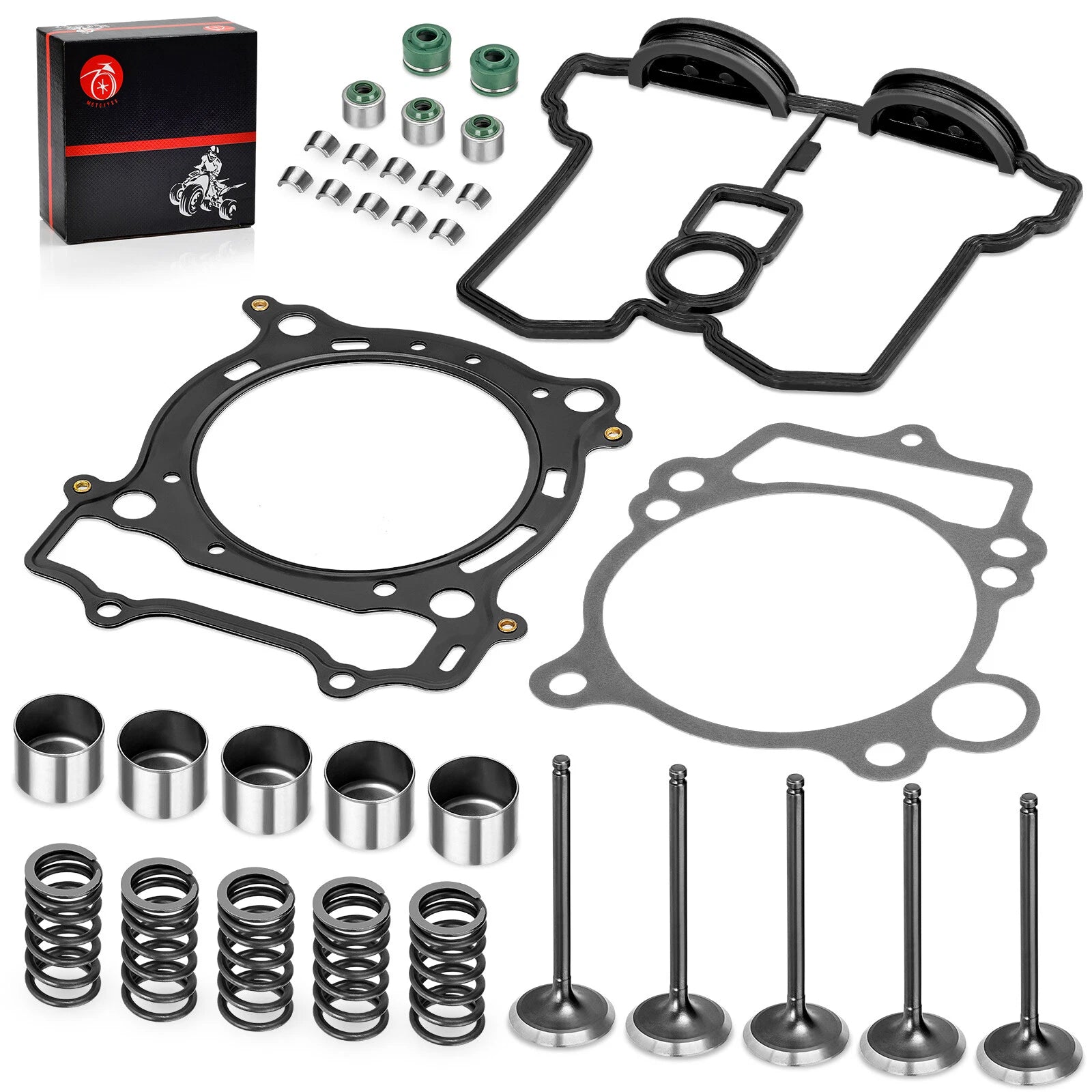 Intake Exhaust Valve & Gasket Seal Kit for Yamaha YFZ450 (2004–2009), YFZ450X (2008)