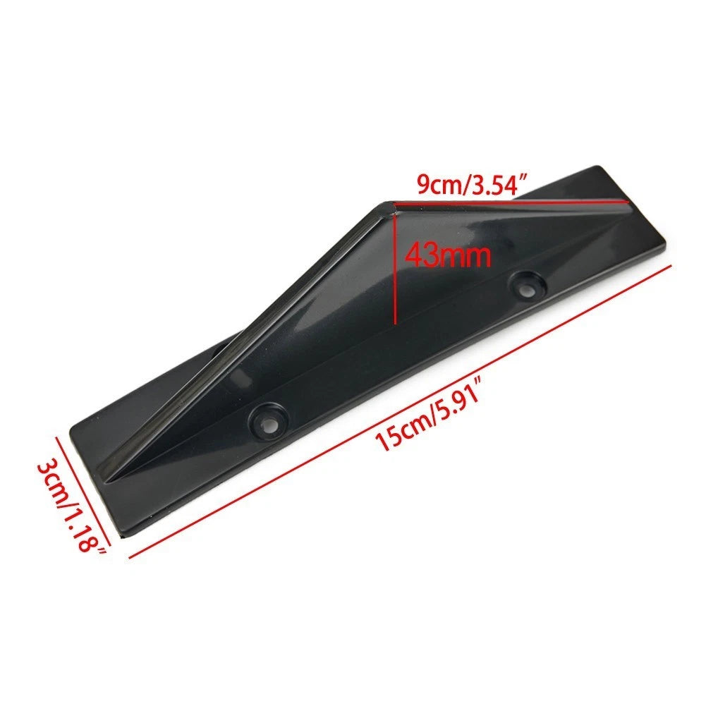 Set of 4 Rear Diffuser Trim for ABS Plastic Black