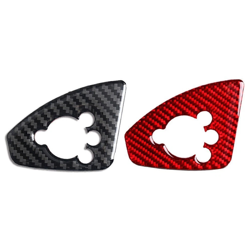 Carbon Fiber Interior Door Lock Button Cover Trim for Audi TT TTRS (2008–2014)