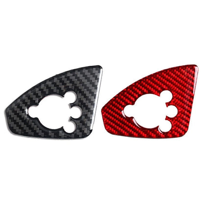 Carbon Fiber Interior Door Lock Button Cover Trim for Audi TT TTRS (2008–2014)