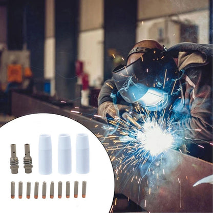 15PCS Welding Nozzle Kit for 15AK 14AK Mig Torches