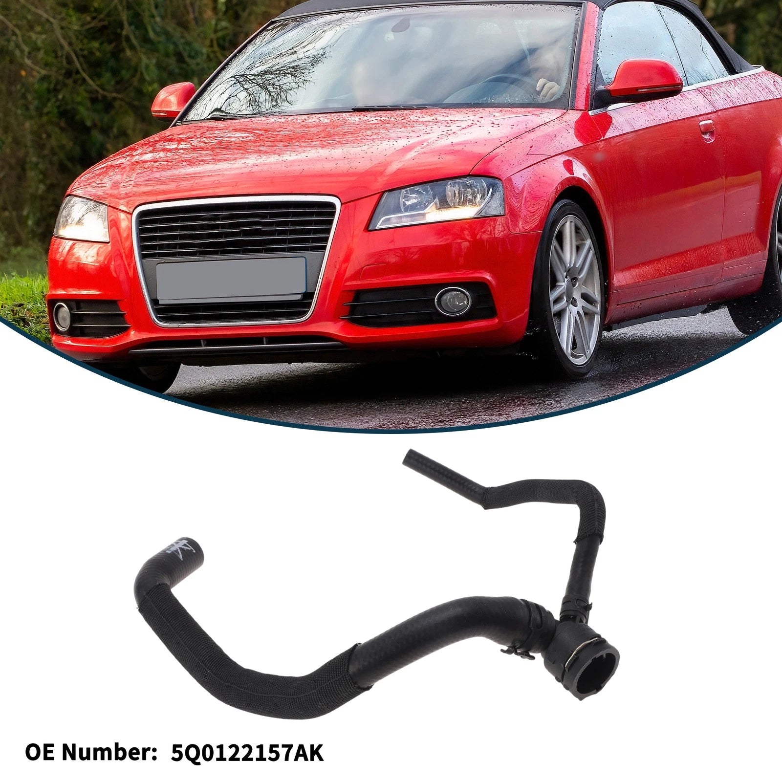 Radiator Hose Coolant Pipe Replacement for Audi A3 Quattro 2.0L (2015–2020)
