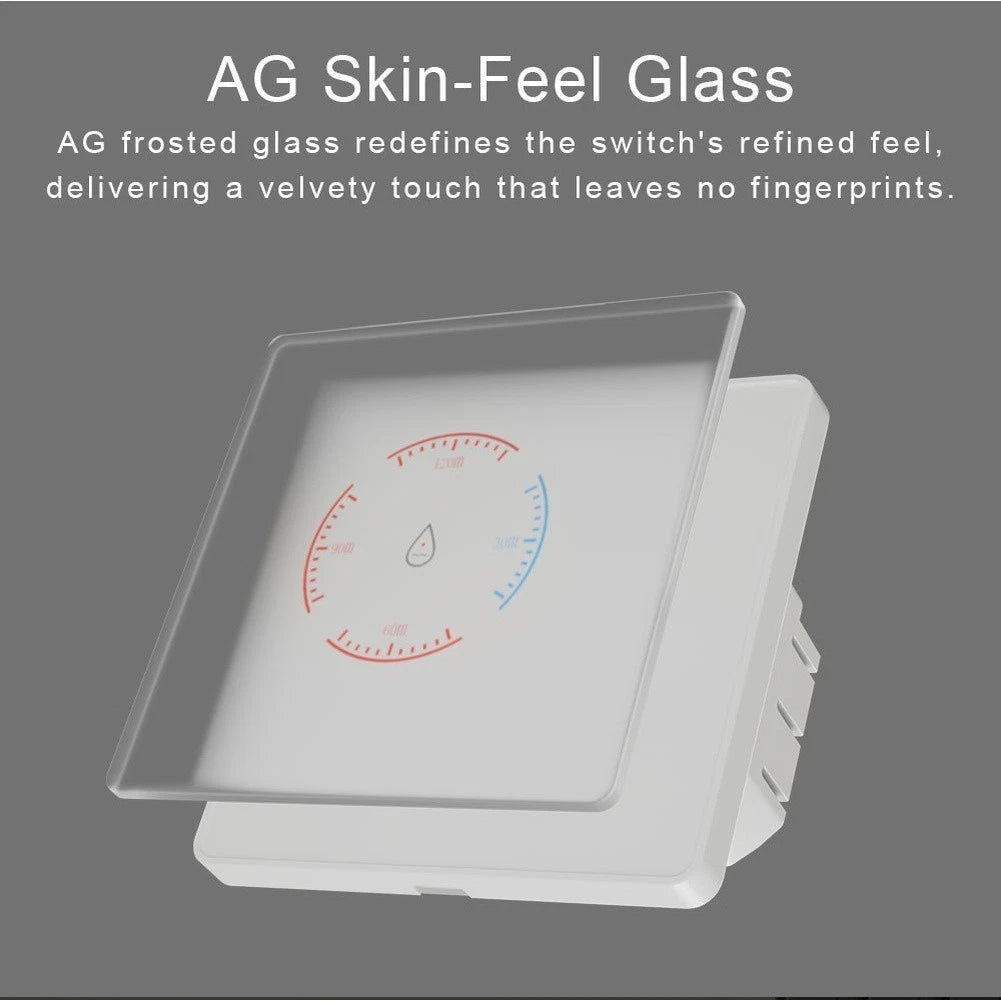 40A Water Heater Switch for Tuya Smart WiFi (Tempered Glass Touch Panel)