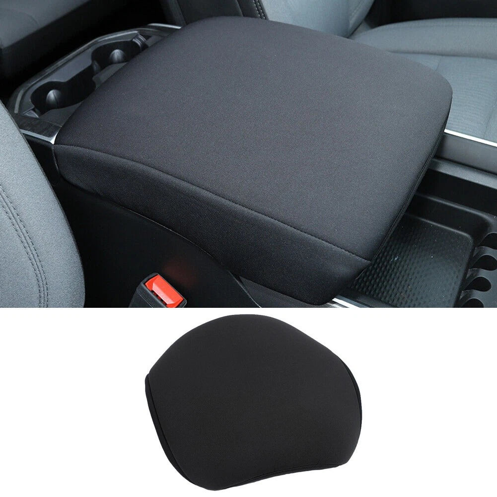 Armrest Box Pad Cover for Car Center Console (1 Pcs, Black)