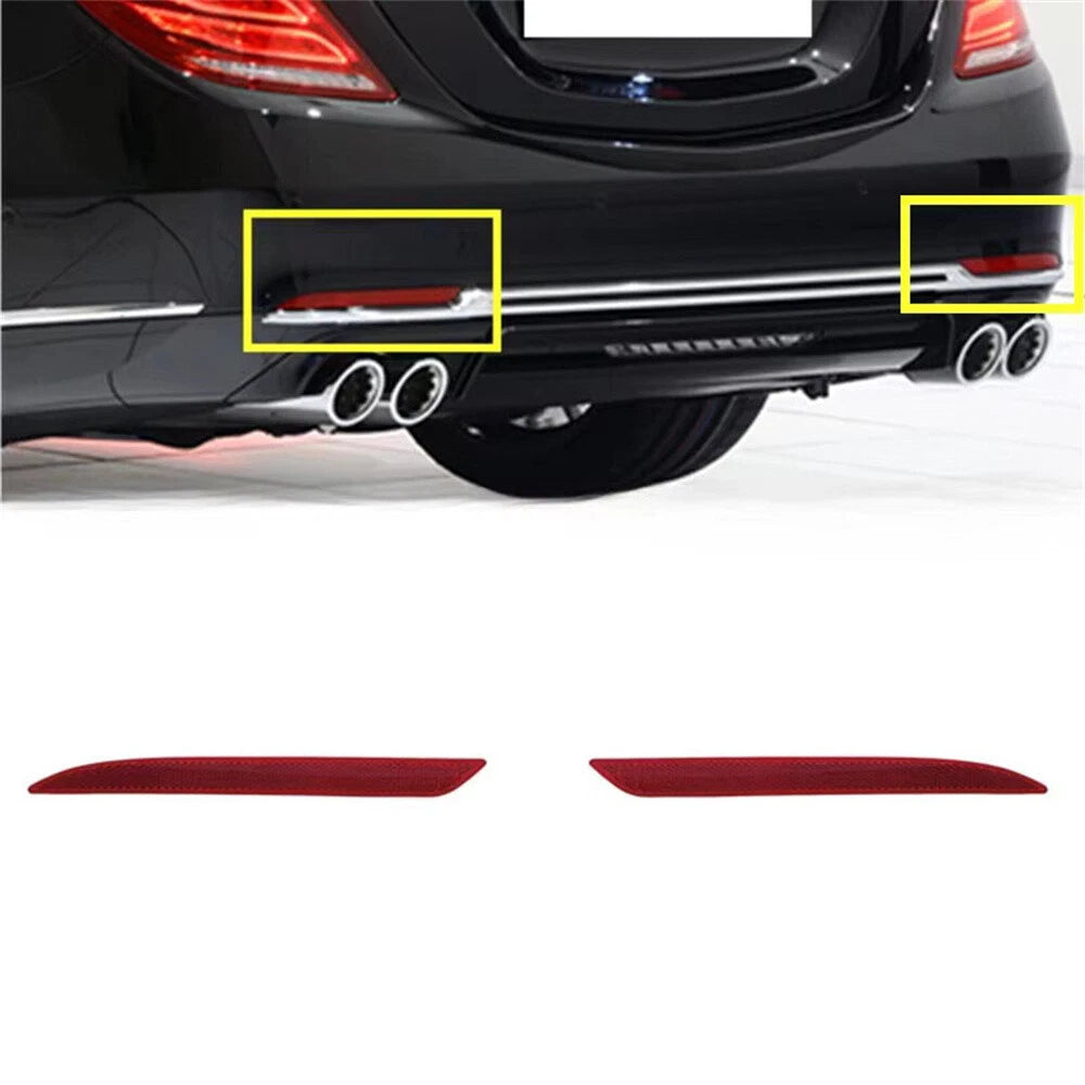 2X Rear Bumper Reflector Light for Mercedes Benz S Class W222 AMG