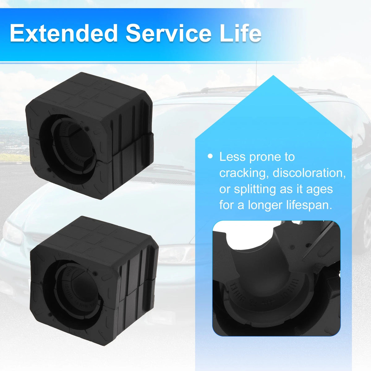 Set of 2 Stabilizer Sway Bar Bushing Kit for Porsche Panamera (2010–2016) 97034379400