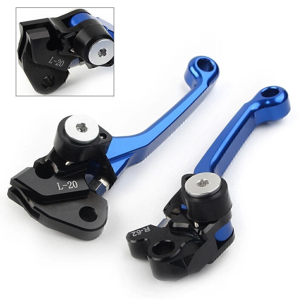 Brake Clutch Levers Handle for Suzuki RMZ450 (2005–2019) Aluminum Blue