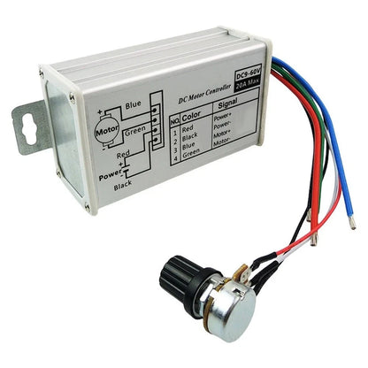 PWM Speed Control Unit CCM5S for DC Motors 9V-60V 20A Metal Enclosure